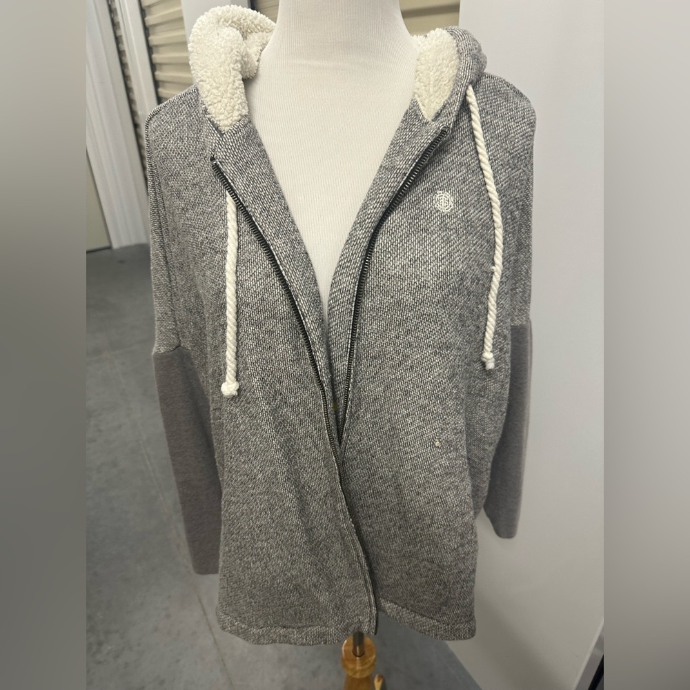 Element Gray Hoodie with Fleece Lining